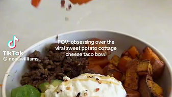 Viral Kumara Cottage Cheese Taco Bowl